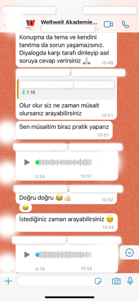 Öğrenci whatsapp üzerinden gödnerdiği yorum